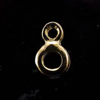 11mm Figure-8 Loops, goldtone, pk/12