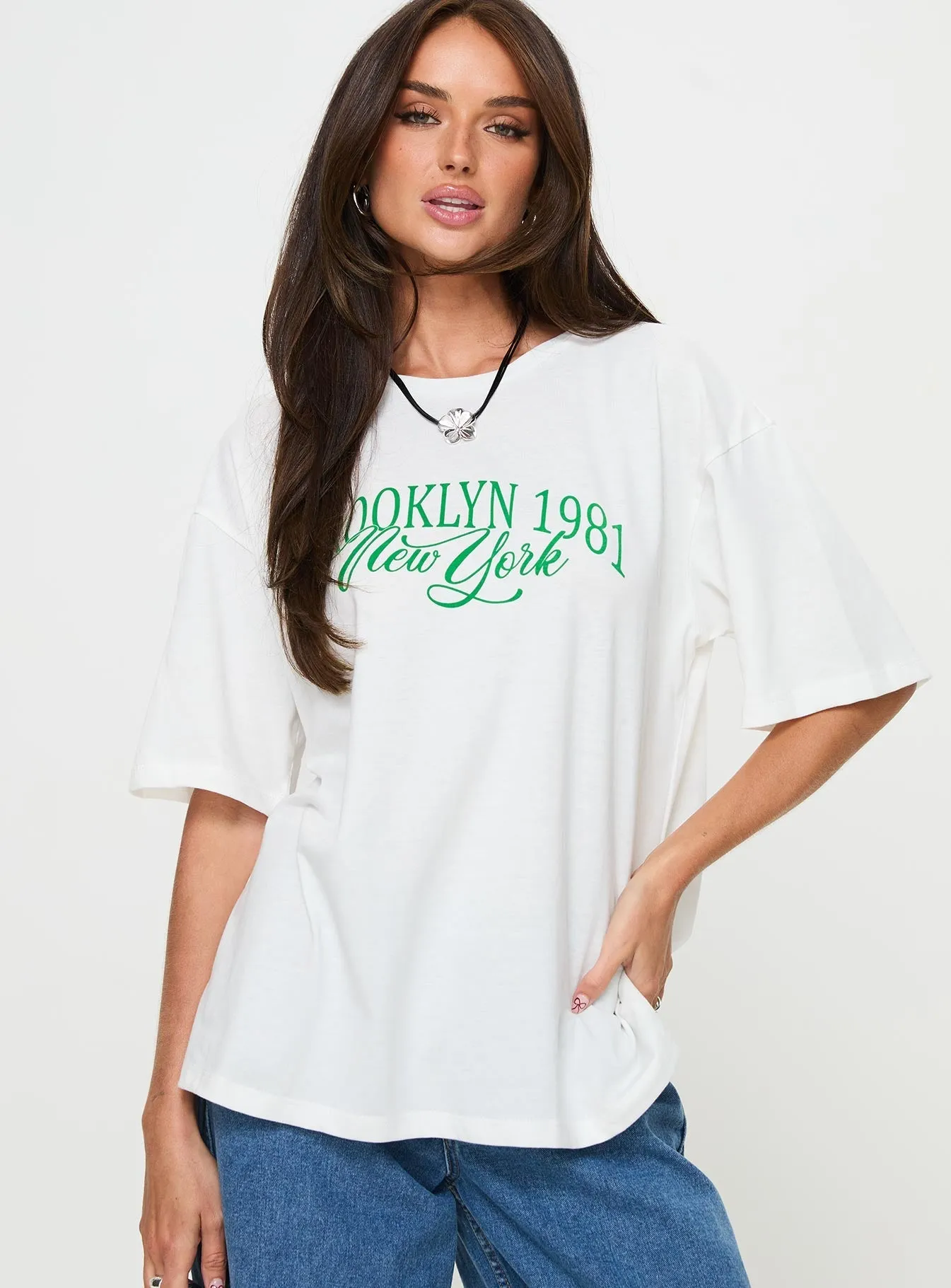 1981 Oversized Tee White