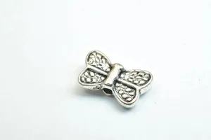 20 PCs Butterfly Antique Silver Alloy Connector Charm Beads Size 7x11mm Decorative Design Beads 0.8mm JumpRing Size for Jewelry Making