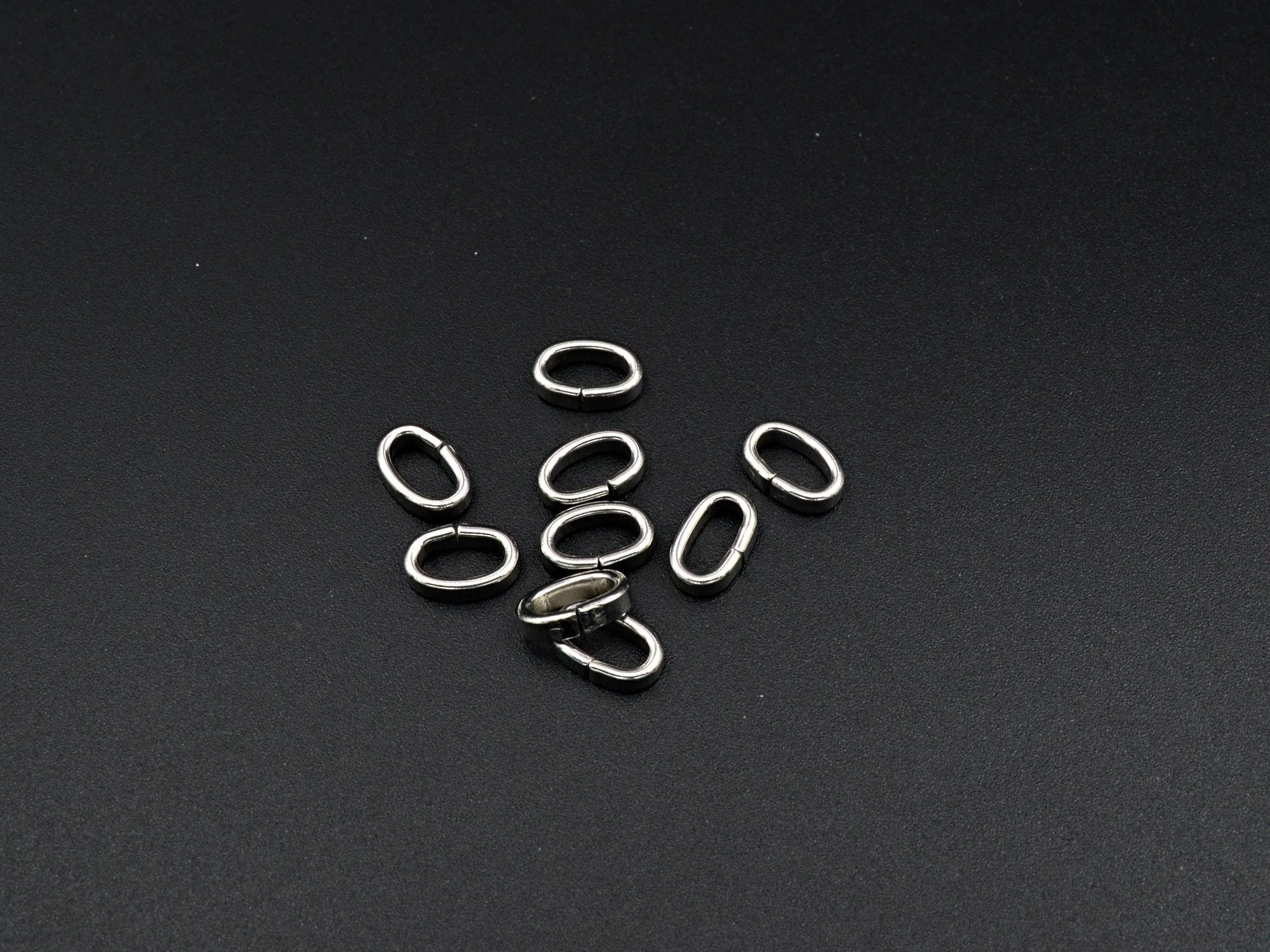 20 PCs Stainless Steel Oval Roundel Jump Ring Plain Spacer Beads Size 10x6mm Jewelry Findings Supply For Jewelry Making and Wholesale