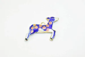 3 PCs Deer Cloisonne Pendant Charm Beads Size 27x35mm Thickness 5mm JumpRing Size 1.5mm Enamel Design Sweater Chain Charm For Jewelry Making