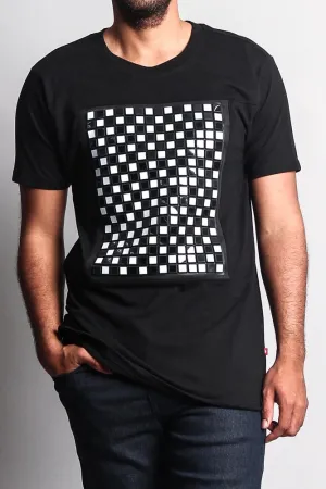 3D Checkered T-Shirt