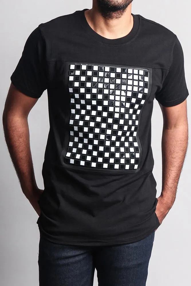 3D Checkered T-Shirt