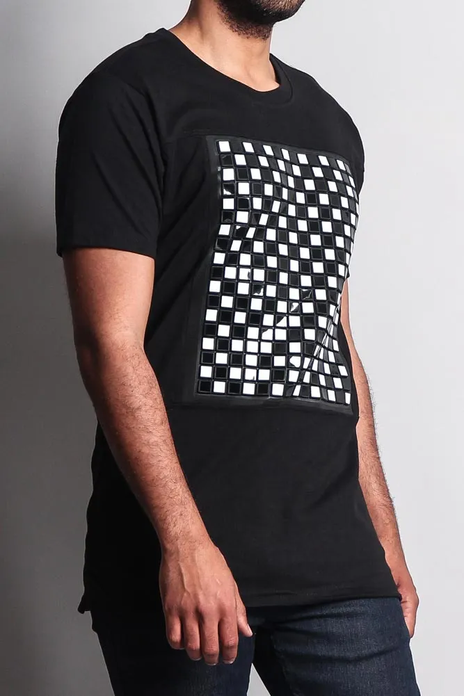 3D Checkered T-Shirt