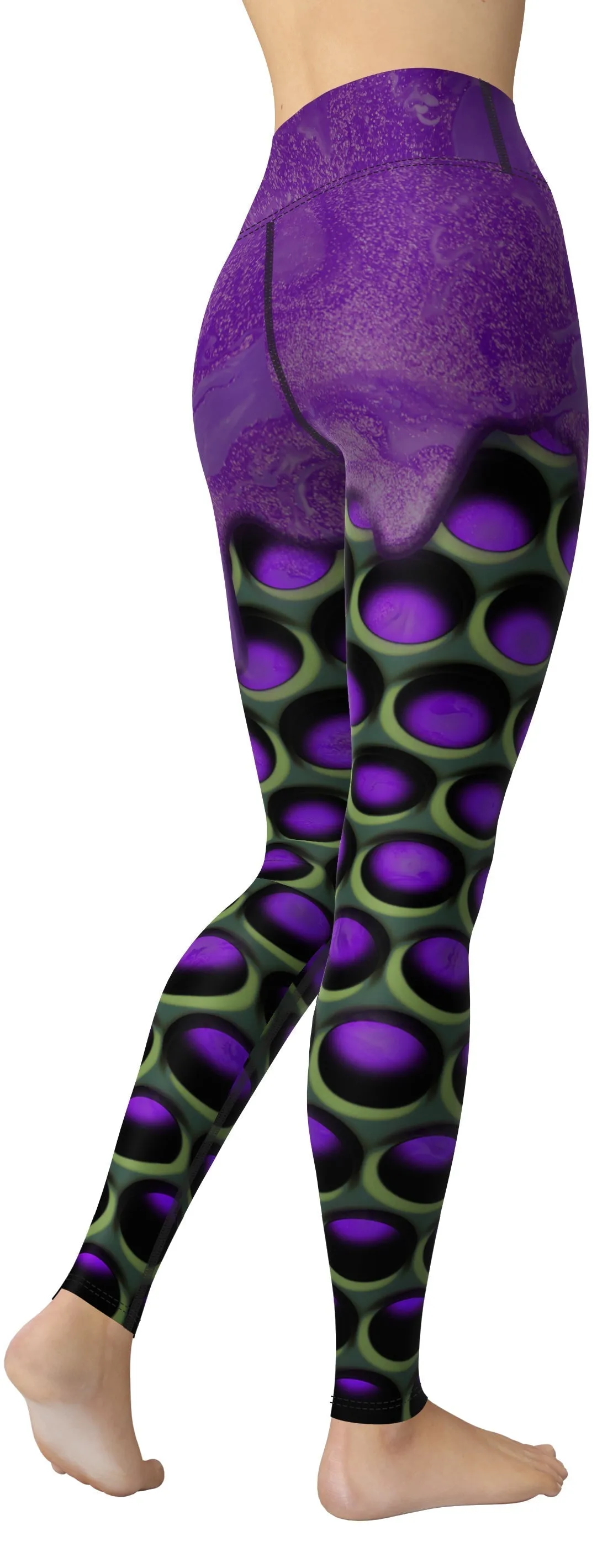 3D Industrial Print Yoga Leggings