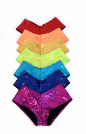 7PC "Rainbow Pack" Cheeky Booty Shorts