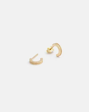 Abacus Hoops in 14k Gold