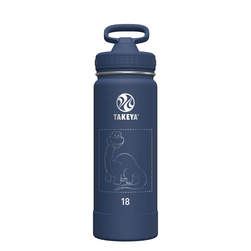 Actives Water Bottle With Straw Lid - customized