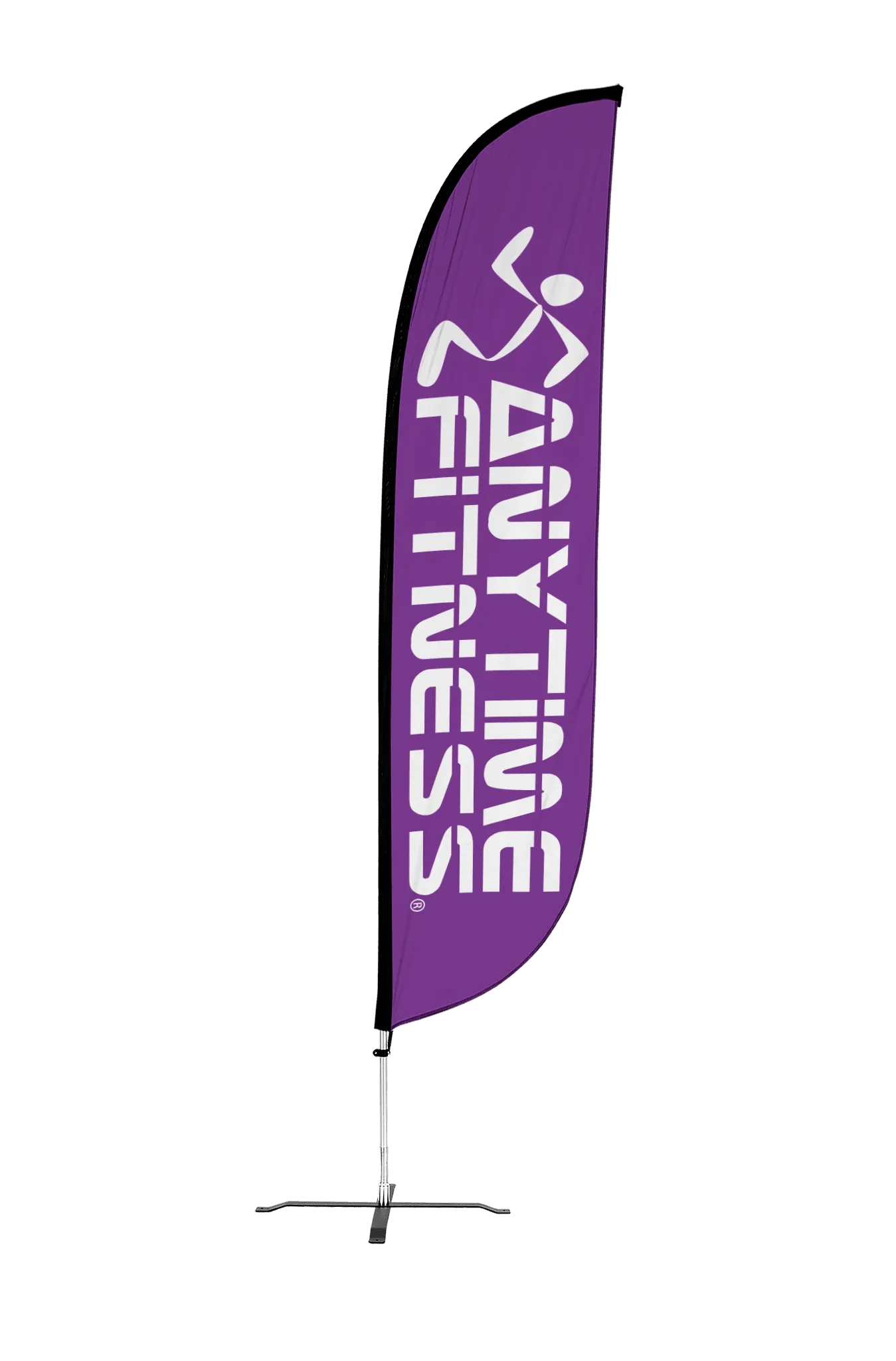 Anytime Fitness Feather Flag Purple