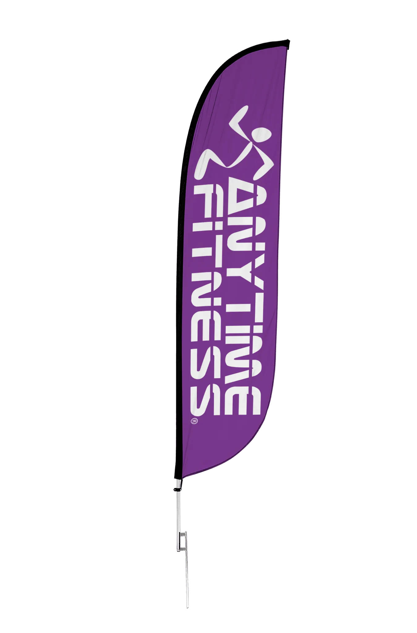 Anytime Fitness Feather Flag Purple