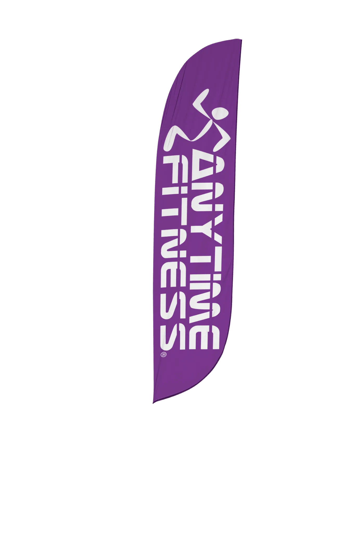 Anytime Fitness Feather Flag Purple