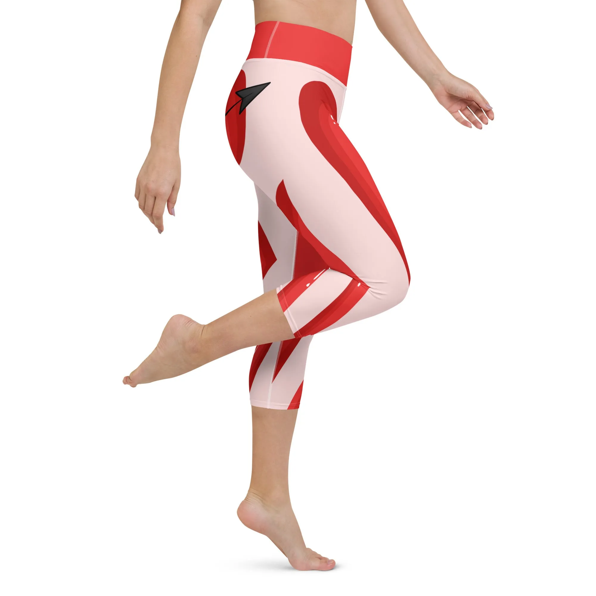 Arrow Heart Shaped Yoga Capris