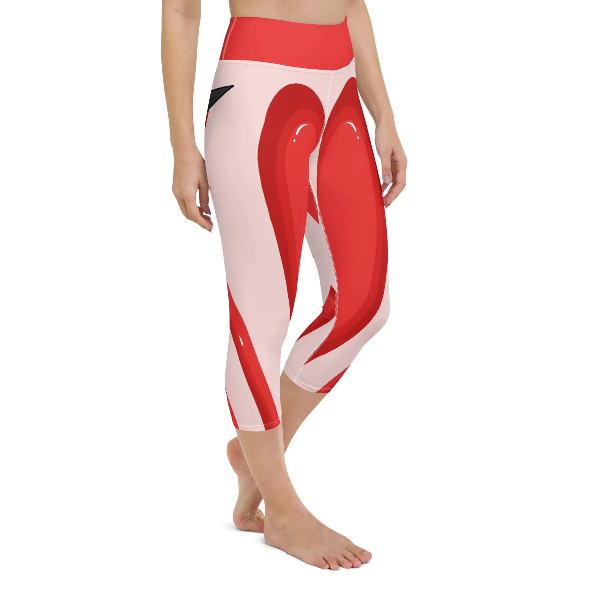 Arrow Heart Shaped Yoga Capris