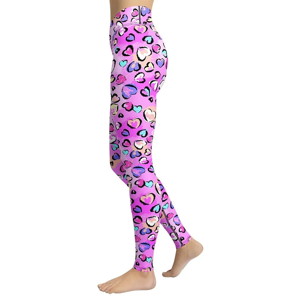 Artsy Heart Yoga Leggings