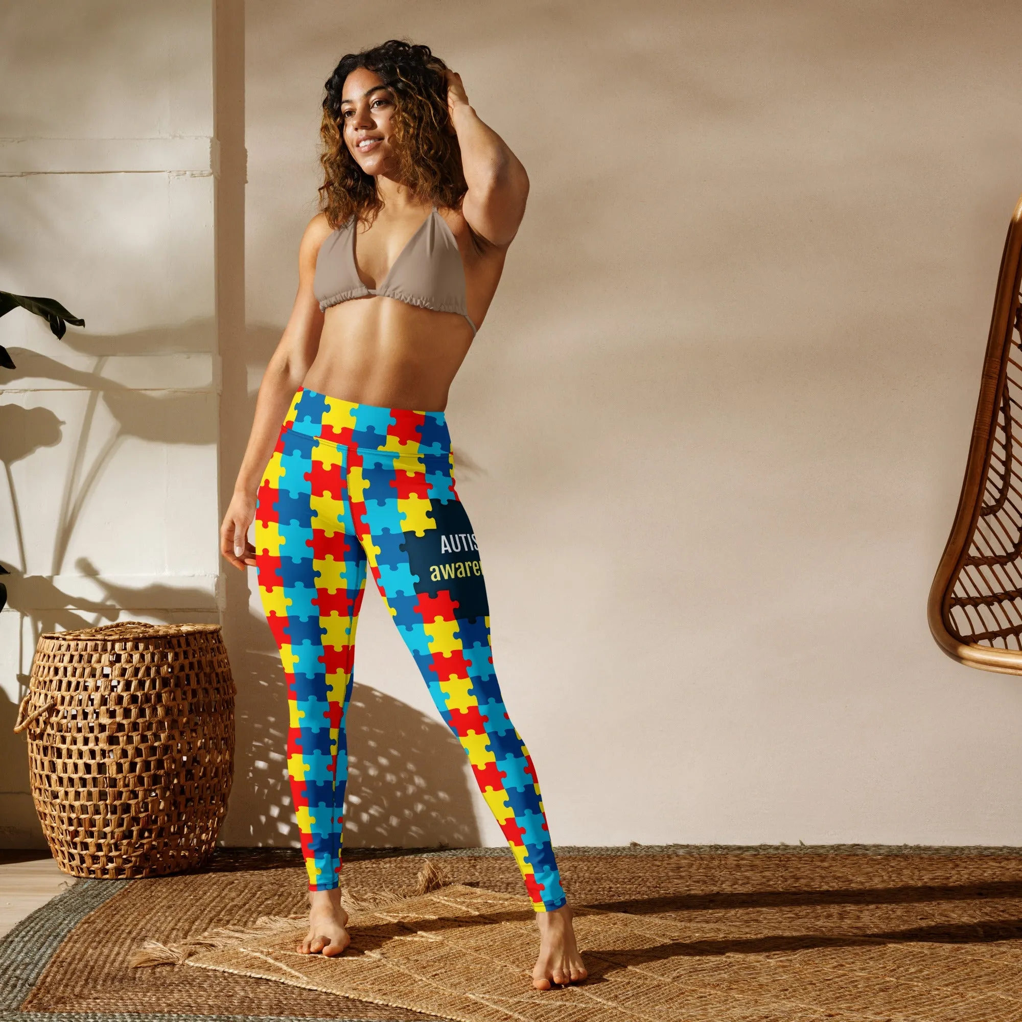 Autism Awareness Yoga Leggings