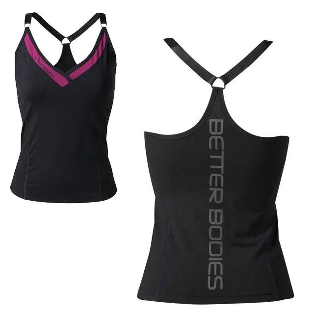 Better Bodies Core Deep V-Top - Black