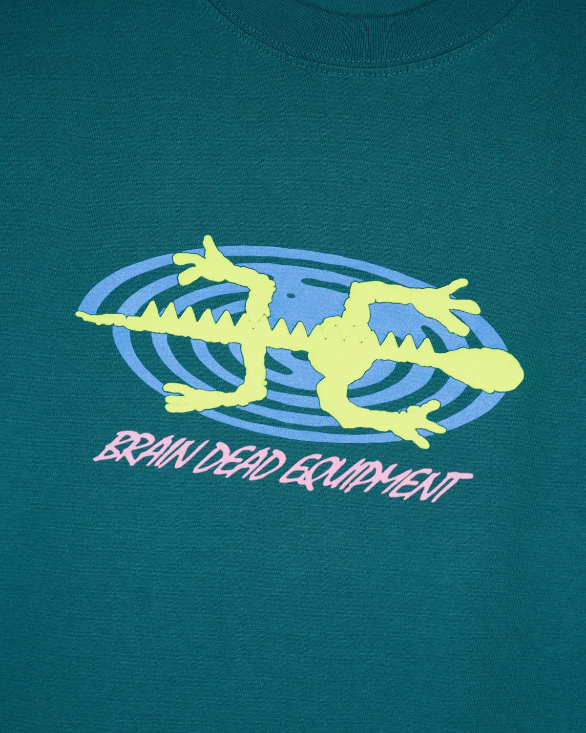 Brain Dead Equipment Lizard Spiral T-shirt - Green