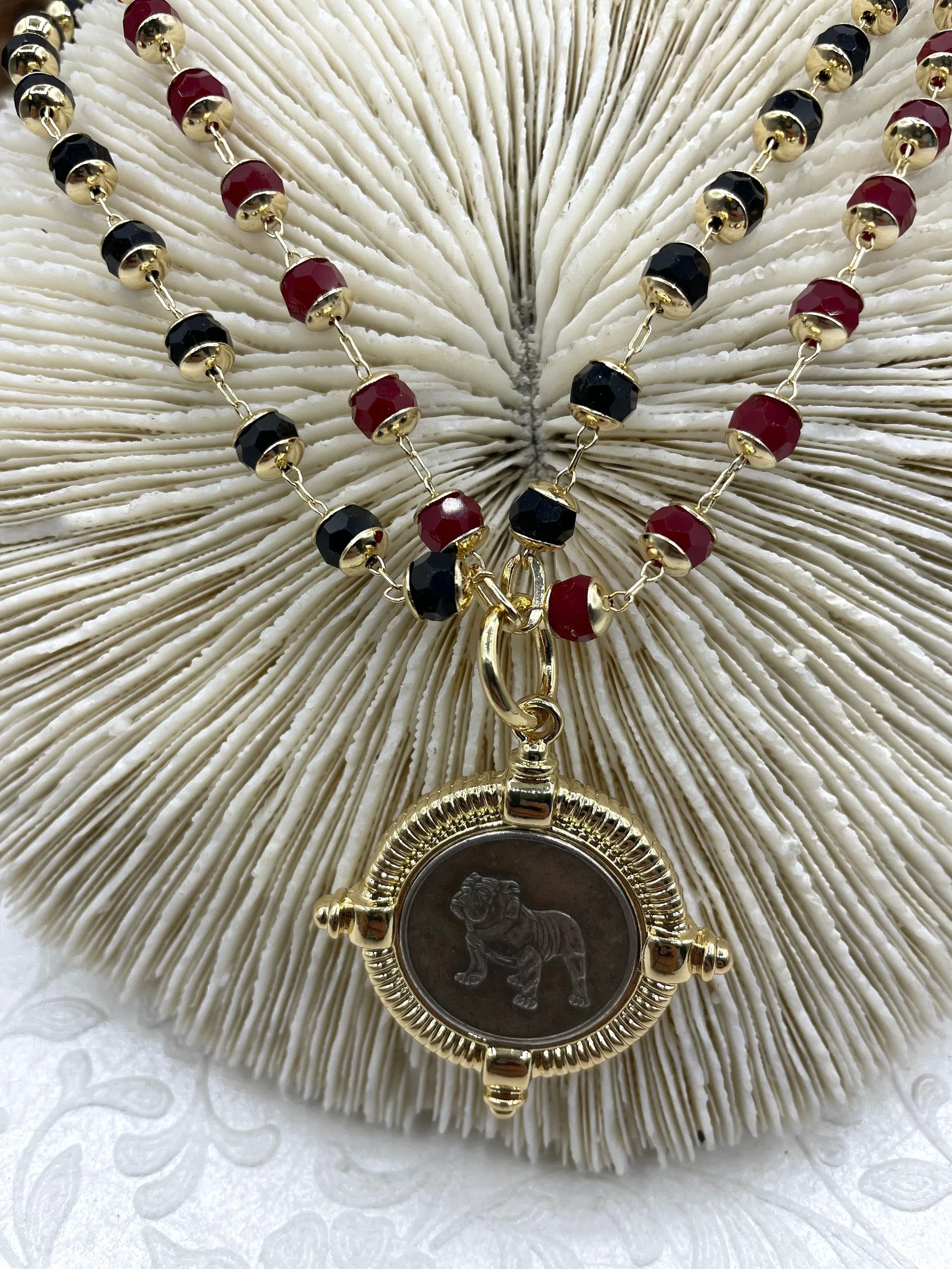 Bulldogs coin, Bulldog Pendant, Bulldog Necklace, Game Day Glam,Collegiate, Coins, Dawgs, Go Dawgs, Georgia Bulldogs 5 bezel colors Fast Ship