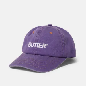 Butter Goods - Rounded Logo 6 Panel Cap - Washed Grape