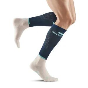 CEP Men's The Run Socks Tall v4 - Blue/Off White