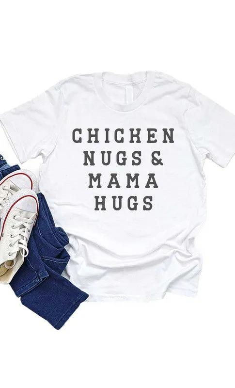 Chicken Nugs and Mama Hugs Kids Graphic Tee