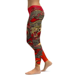 Chinese Dragon Leggings