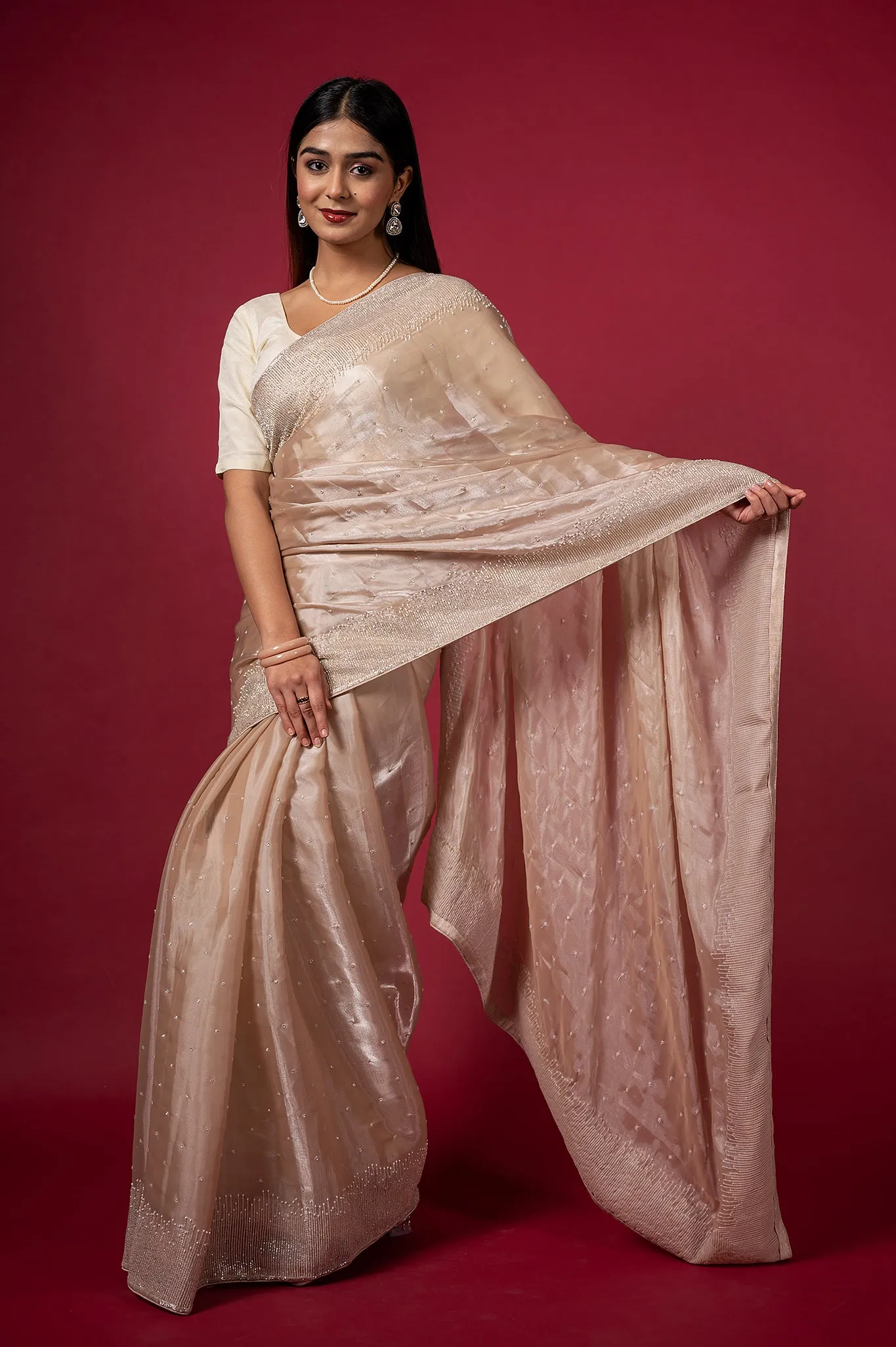 Cocktail Vanilla Bean Saree