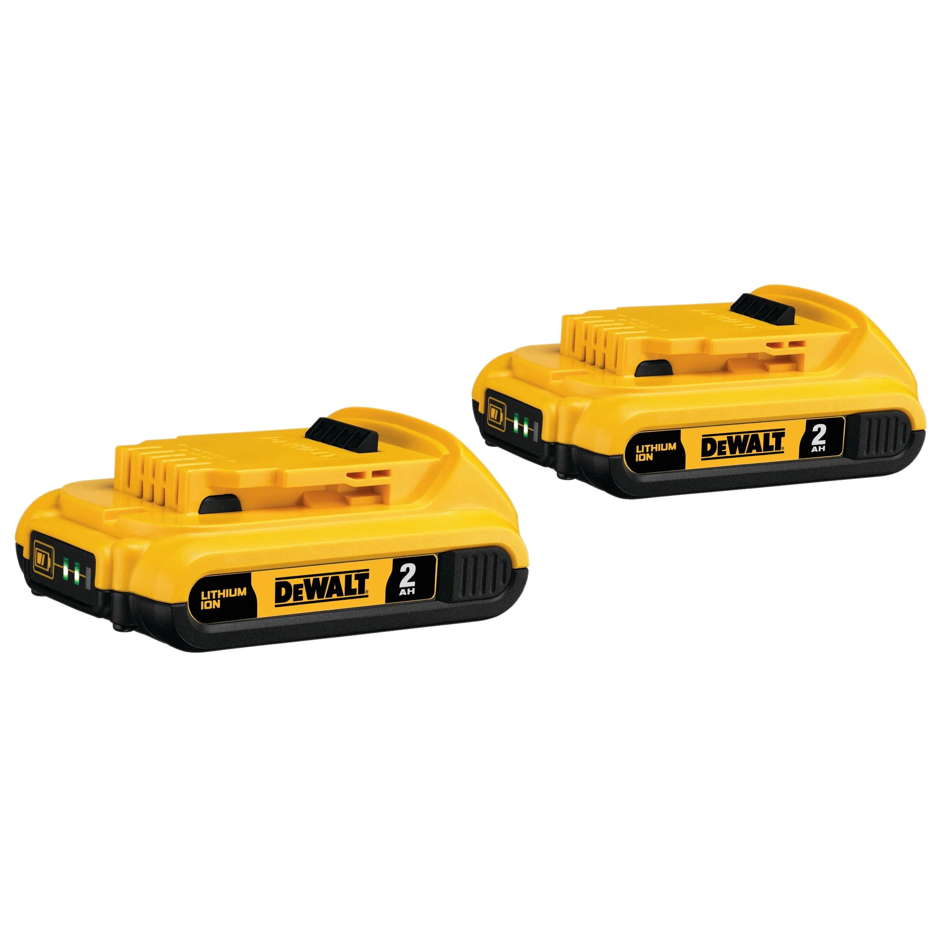 DeWALT DCB203-2 20V MAX Compact XR Lithium Ion Power Tool Battery, 2 Pk