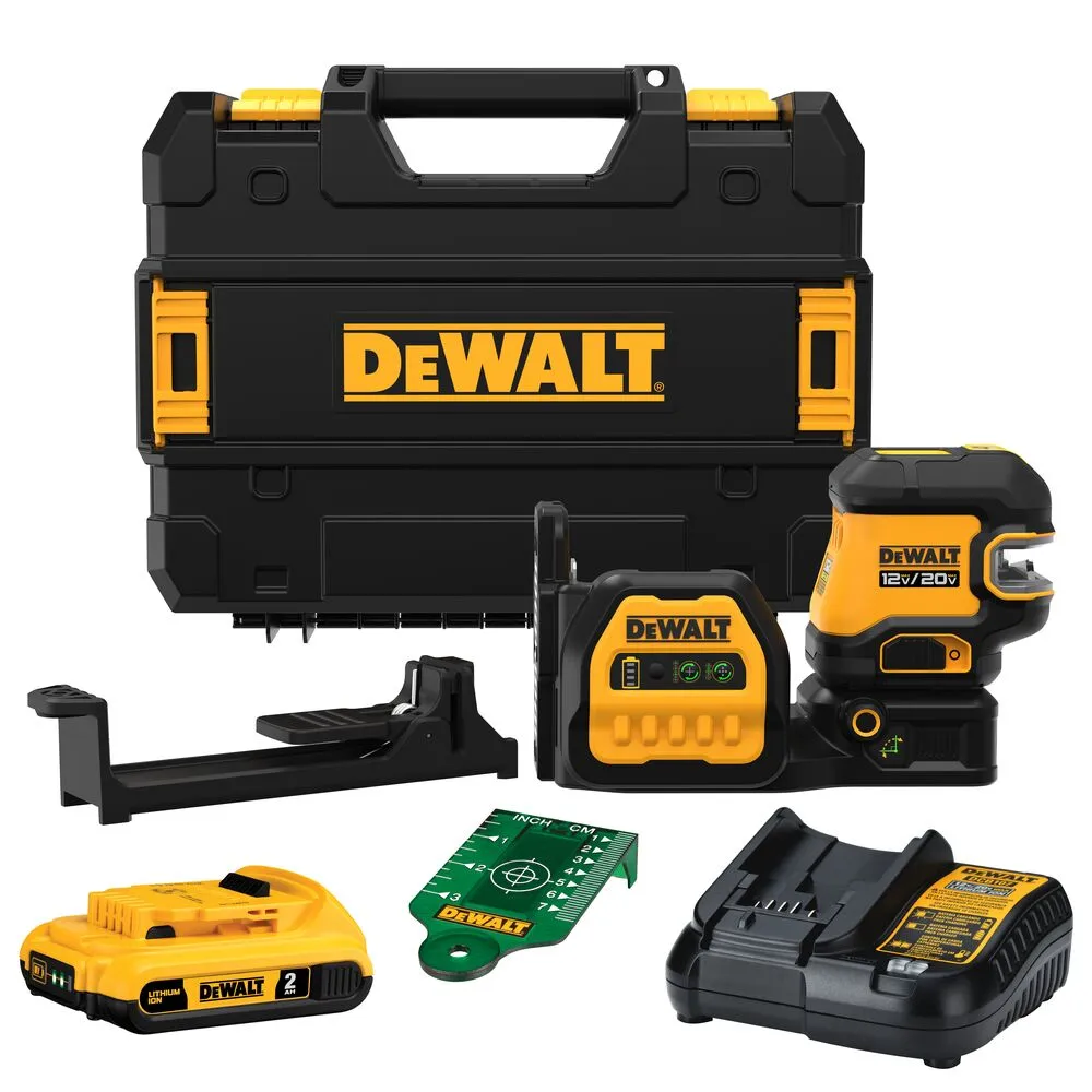 DeWALT DCLE34520G 20V MAX 5 Spot Green Line Laser Kit w/ Battery