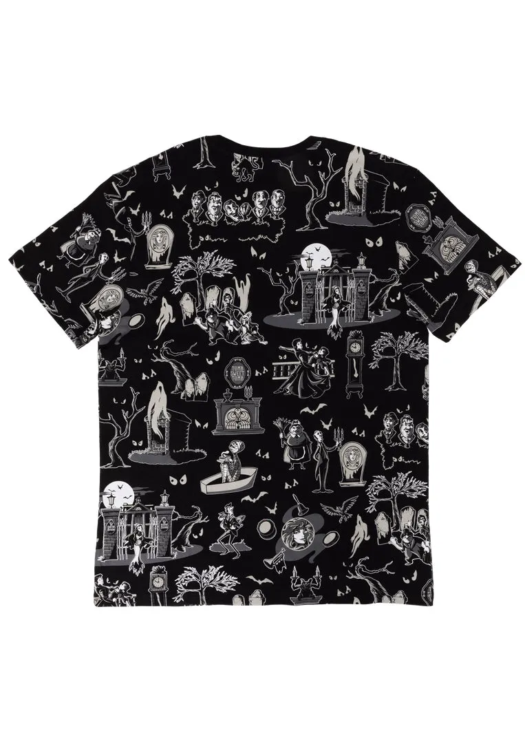 Disney Haunted Mansion AOP Unisex Tee