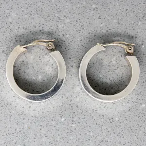 Dramatic Oversized Sterling Silver Hoop Earrings