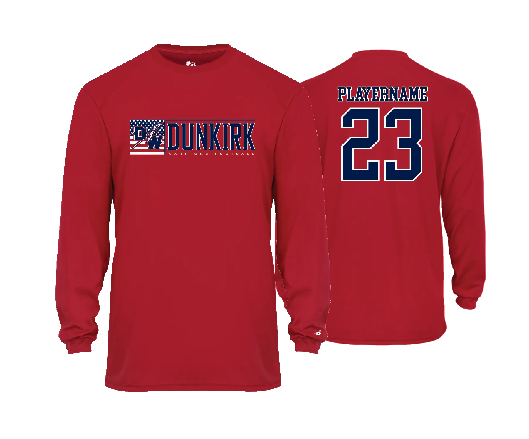 Dunkirk Warriors - LS Performance Tees