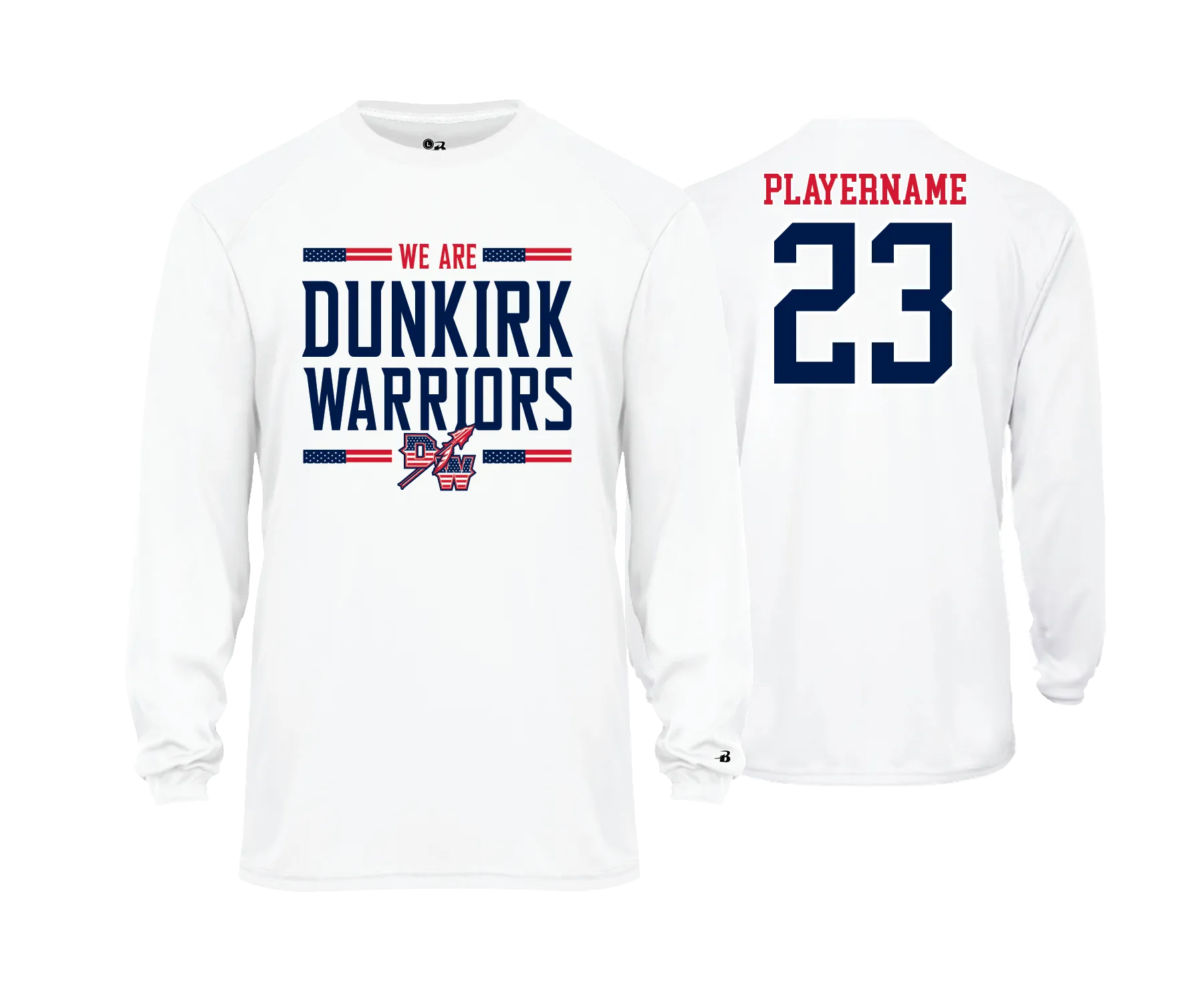 Dunkirk Warriors - LS Performance Tees