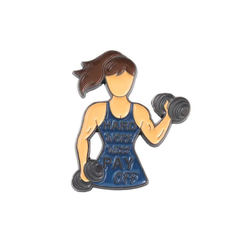 Enamel Pin - Women Fitness