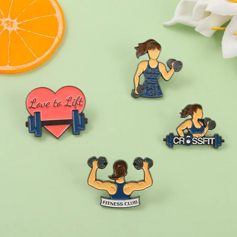 Enamel Pin - Women Fitness