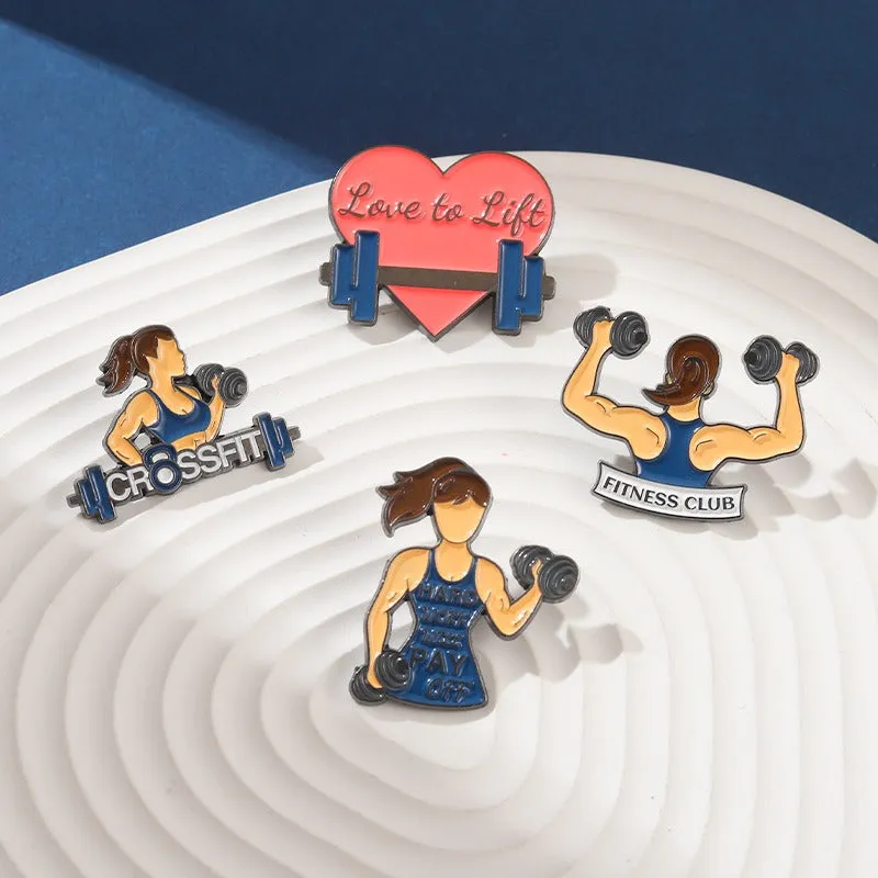 Enamel Pin - Women Fitness