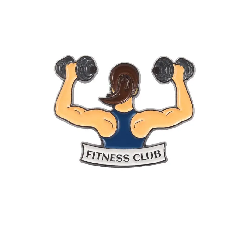 Enamel Pin - Women Fitness