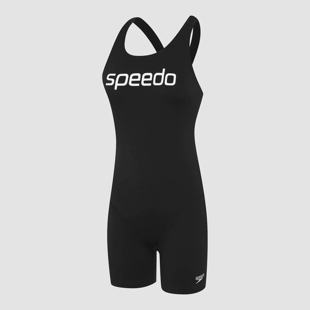 ENDURANCE  LEADERBACK SPORT LEGSUIT/BLK/WHIT SPEEDO