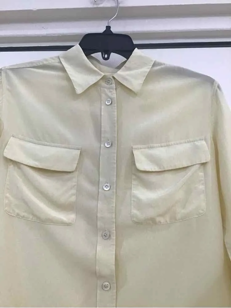 Equipment Yellow Size XS Shirt