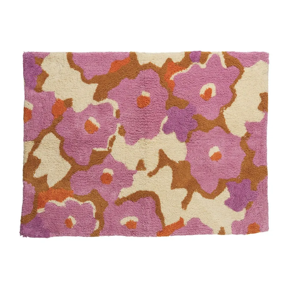 Filton Floral Bath Mat - Musk