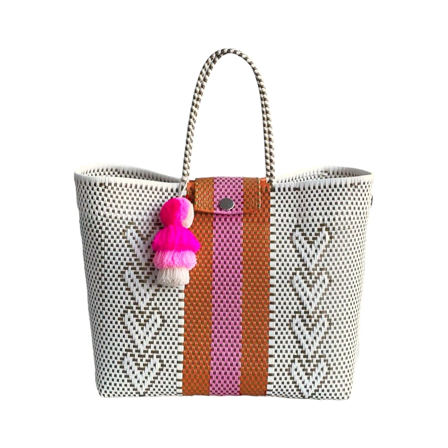 Giving Hearts Orange / Rose Citron Tote