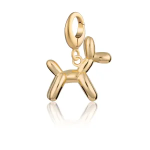 Gold Plated Balloon Dog Charm