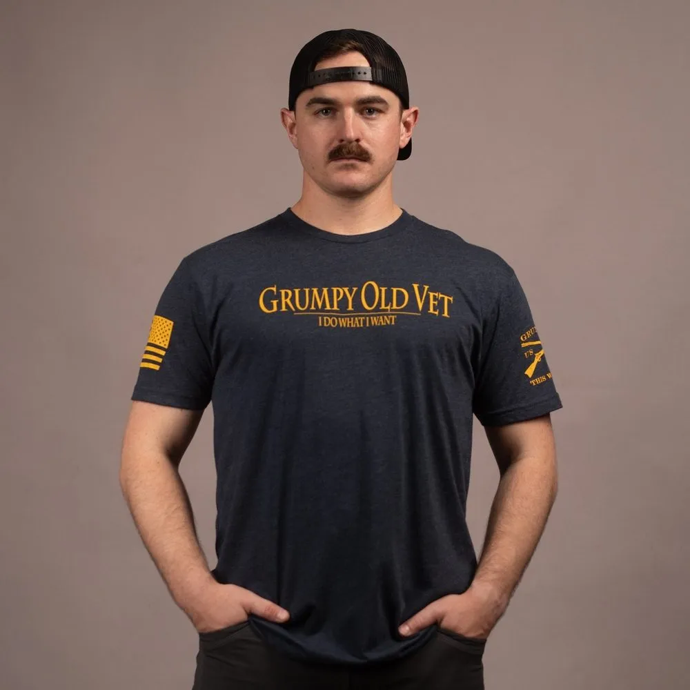 Grumpy Old Vet T-Shirt - Midnight Navy