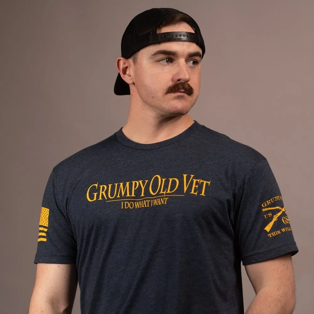 Grumpy Old Vet T-Shirt - Midnight Navy