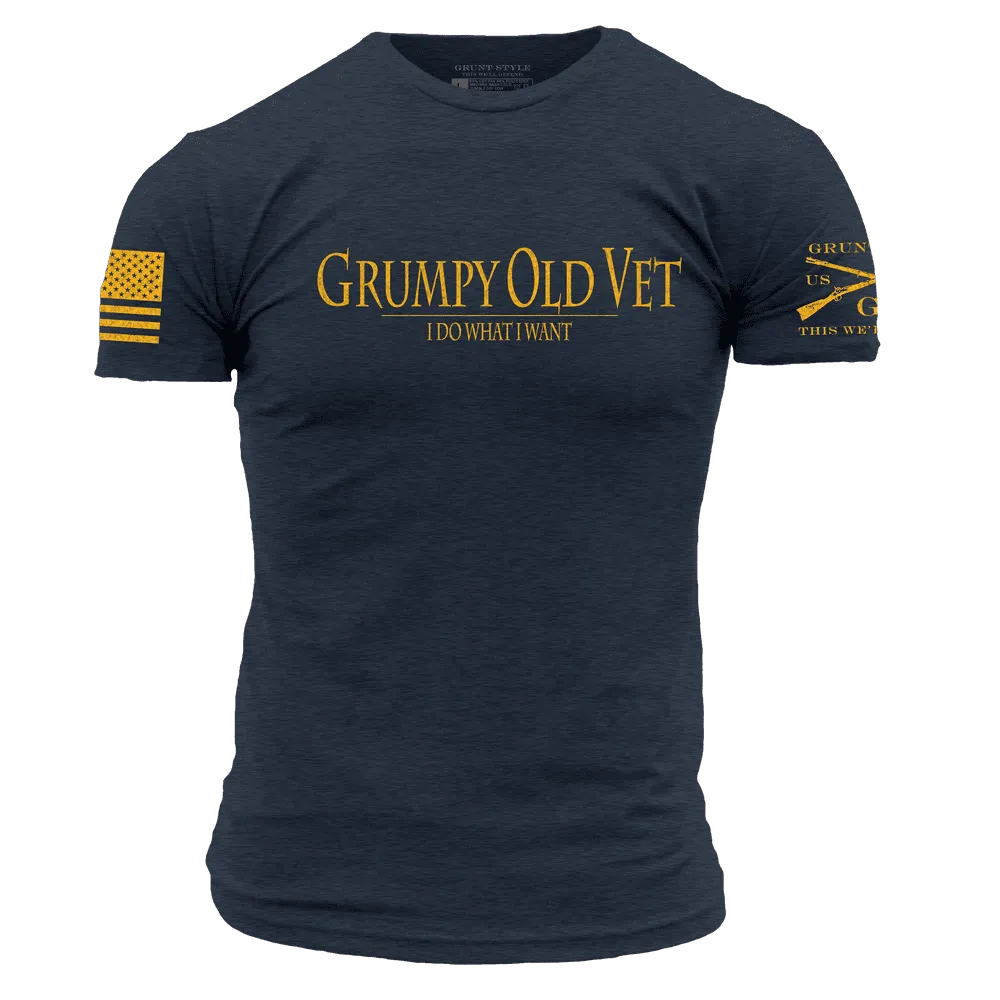 Grumpy Old Vet T-Shirt - Midnight Navy