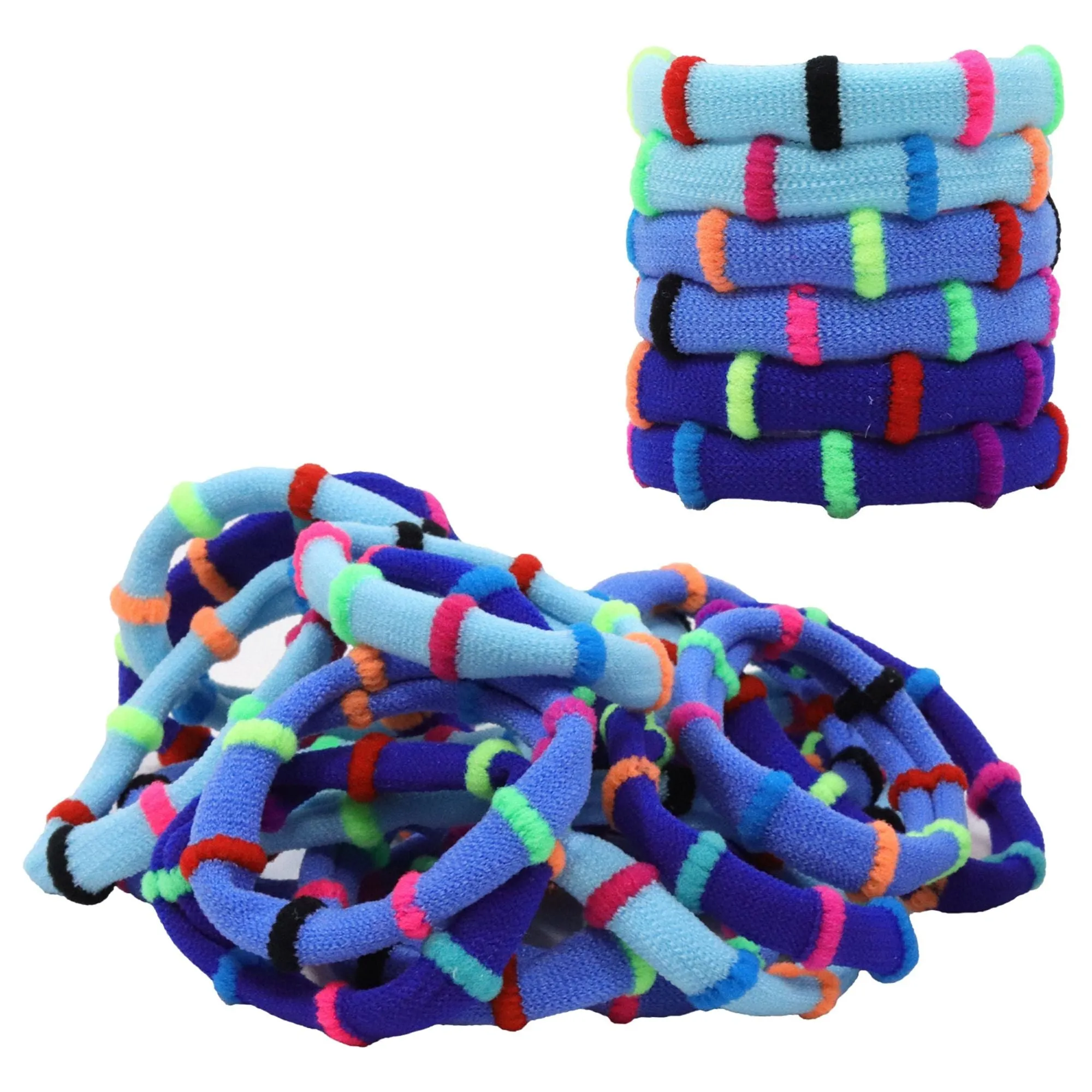 Hair Ties Seamless Terry Elastics 100 Pack You Pick Colors and Quantities