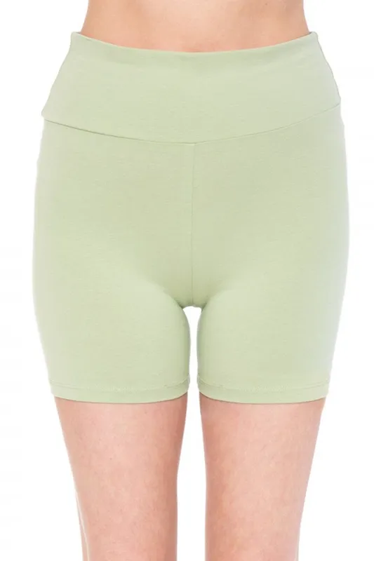 High Waist Knit Bike Short