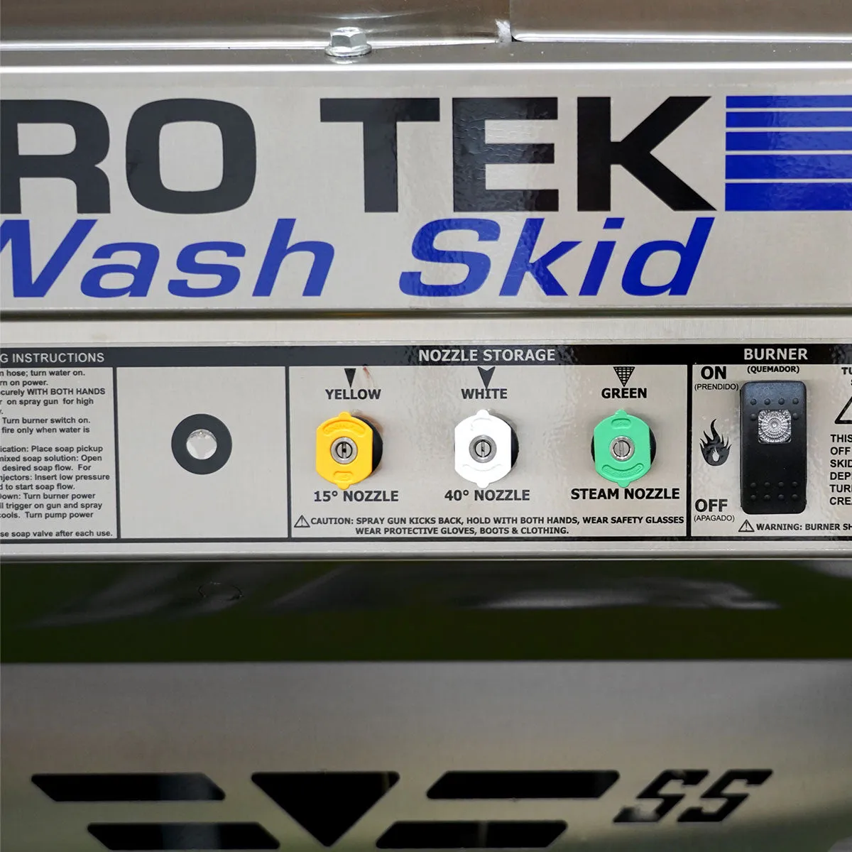 HYDRO TEK Nilfisk 3000 PSI 4.8 GPM Hot Water Pressure Washer, Skid Mounted, Vanguard Engine, MADE IN USA, Mfr Model # SS30005VS, T185TW