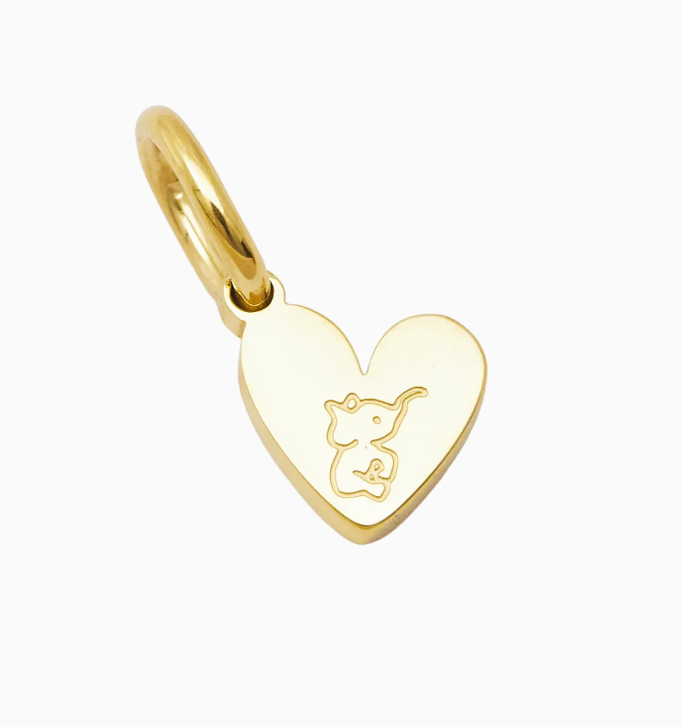 Initial Heart Charm