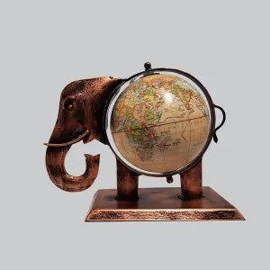 Iron Elephant Design with Globe